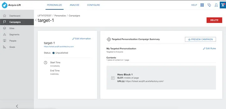 Lift Experience Builder Legacy