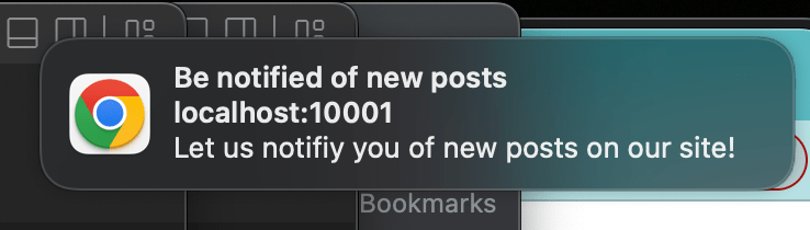 Basic desktop notification