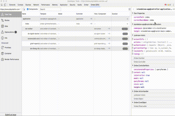 Ember Inspector Dark Theme Gif